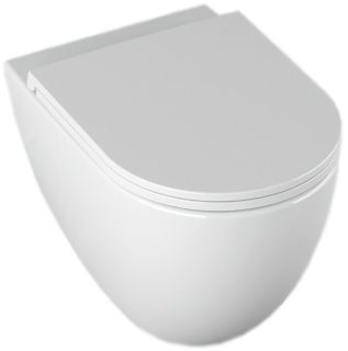 Подвесной унитаз Isvea Infinity 10NF02001SV-2L безободковый крышка микролифт белый матовый